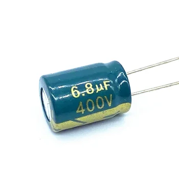 200 шт./лот 6,8 МКФ высокочастотный низкоомный алюминиевый электролитический конденсатор 400В 6,8 МКФ размер 10 *13 мм 20%