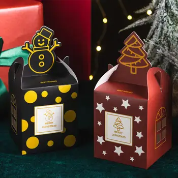 Упаковка новой рождественской коробки с яблоками Упаковка свадебного рождественского торта Шоколадное драже Apple Подарочная коробка для мероприятий Рождественский декор