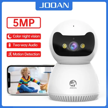 Jooan 3-Мегапиксельная IP-Камера 5G Wifi Радионяня Камера Наблюдения В помещении 2-Полосное Аудио Автоматическое Отслеживание Цветная Беспроводная Камера Ночного Видения