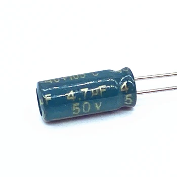 20 шт./лот высокочастотный низкоомный 50в 4,7 МКФ алюминиевый электролитический конденсатор размером 5*11 4,7 МКФ 20%