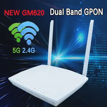 Новый GM620 Gpon Ont ONU FTTH двухдиапазонный 1GE 3FE 1POT 2USB 2,4 G/5G wifi английская версия модема F673av9 сетевой терминал