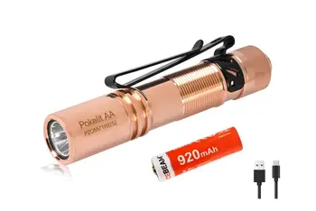 Новый AceBeam Pokelit AA CU Медь USB Зарядка светодиодный фонарик на 550 люмен