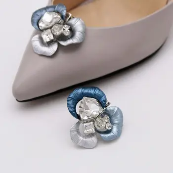 1шт Невеста Свадебный цветок Горный хрусталь зажим для обуви очаровательная пряжка Украшения для обуви блестящие декоративные зажимы