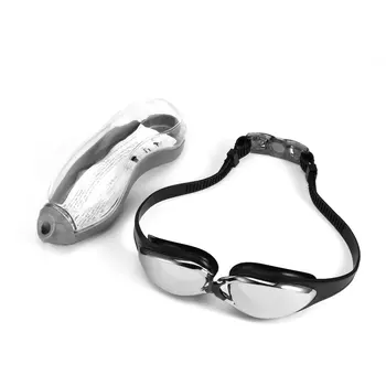Очки для плавания с водонепроницаемой защитой HD, не протекающие, Защитный чехол для профессиональных спортивных очков для плавания, Регулируемый Синий