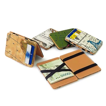 Новая корейская версия тонкого мини-кошелька с коротким зажимом для денег, карты Magic Bag, сумки для банковских карт, чехла для карт, кошелька