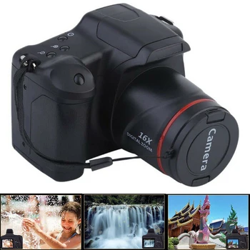 Портативная Цифровая ЗЕРКАЛЬНАЯ Камера 1080P С 16-кратным Зумом С Защитой От Встряхивания 2,4-дюймовый TFT-ЖК-Экран Full HD 16-Мегапиксельный CMOS-Сенсор Ultra Light