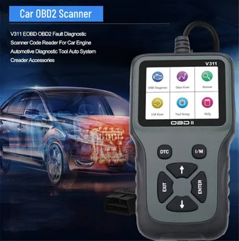 Автомобильный сканер OBD2 V311 Автомобильные Диагностические инструменты Считыватель кода OBDII Инструменты автоматического сканирования Проверка двигателя на соответствие всем протоколам OBD II
