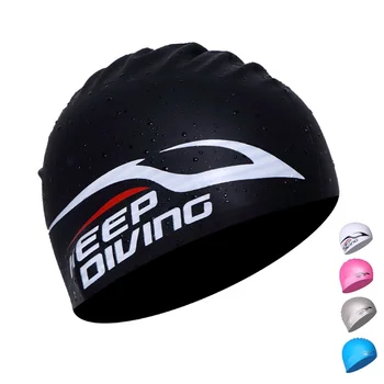 Шапочка для плавания Силиконовые шапочки для плавания Водонепроницаемая Эластичная шапочка для плавания Легкие Удобные шапочки для купания на длинные Короткие волосы
