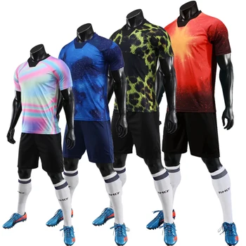 Футбольные майки с пользовательским принтом Survetement Football New Для мужчин, комплекты футболок с короткими рукавами, пустая футбольная форма, комплекты футболок для команд