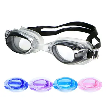 Противотуманные водонепроницаемые детские очки для плавания, регулируемые профессиональные очки для плавания, спортивные очки для воды, силиконовые очки для мальчиков и девочек