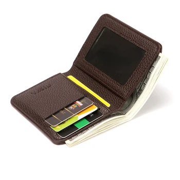  Новый мягкий мужской кошелек из однотонной искусственной кожи с рисунком личи, мини-кошелек для монет, держатель для водительских прав мужской бумажник