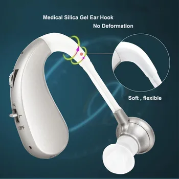 Горячие слуховые аппараты для продажи, перезаряжаемый усилитель звука за ухом