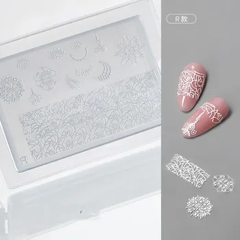 1шт Bohemia Rose 3D Акриловая форма для ногтей Силиконовые пластины для тиснения Украшения для ногтей Товары для ногтей своими руками Аксессуары для ногтей