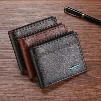 Мужской кошелек, короткий деловой повседневный кошелек, Многофункциональная противоугонная сумка для салфеток, отделение для нескольких карт, кошелек для банкнот, бумажник