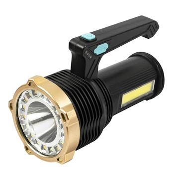 Перезаряжаемый ручной прожектор Helashlighld Ft Searchlight, уличный фонарик со светодиодным прожектором на 1000 люмен