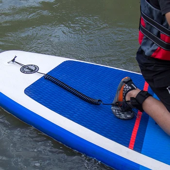 Серфинг с веслом доска лодыжки поводок практическая доска для серфинга каяк плот веревку эластичный Surfboard безопасности ног веревка аксессуары