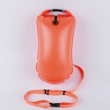 Складываемый поплавок с одной подушкой безопасности, легко надуваемый атмосферный рот для плавания и мяч для ягодиц, водонепроницаемая сумка для дрифта