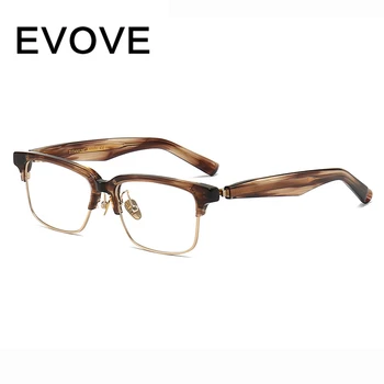 Evove Высококачественные Очки Для чтения Мужчины Женщины Очки Без Оправы В Оправе Мужчины Ацетат Черепаховая Диоптрийная Близорукость Оптические Очки