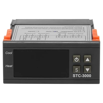 Stc-3000 Светодиодный цифровой регулятор температуры, термостат, датчик нагрева, охлаждения, измеритель влажности