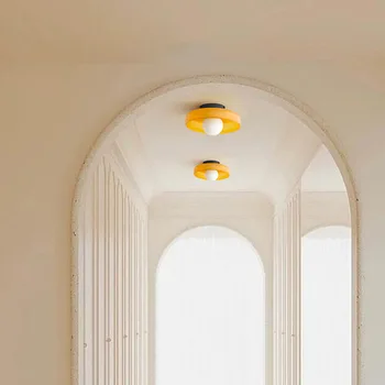 Металлический Эстетичный Потолочный светильник Lustre Крыльцо Средневековые Дизайнерские светильники для прохода Винтажная Мебель для спальни Lampa Sufitowa Мебель для гостиной