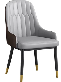 Итальянский минималистский обеденный стул Современный минималистичный гостиничный стул со спинкой высокого класса Nordic Light Роскошная домашняя столовая в маленькой квартире