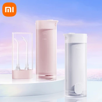 Новый Xiaomi Mijia Портативный Электрический Ирригатор Для Полости Рта Водяная Нить Емкостью 120 мл IPX7 Водонепроницаемая Водяная Зубочистка Уход За Зубами