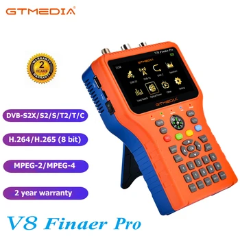 GTMEDIA V8 Finder Pro 2 DVB-S2/T2/C AHD H.265 HD Спутниковый Измеритель Спутниковый Искатель лучше satlink ST-5150 WS-6933 VF-6800