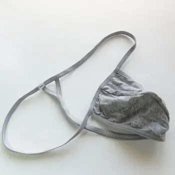 Мужская сумка-стринги из тонкого мягкого хлопка G799C, цвета сексуального нижнего белья, контурная сумка