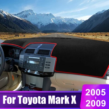 Для Toyota Mark X/Reiz 2005 2006 2007 2008 2009 Приборная Панель Автомобиля Солнцезащитный Козырек Крышка Приборного Стола Нескользящая Накладка Аксессуары