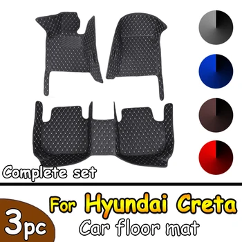 Для Hyundai Creta IX25 2019 2018 2017 2016 2015 Автомобильные коврики для укладки, украшения, защиты автоаксессуаров, ковры для интерьера