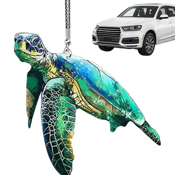 Качающийся автомобильный орнамент в виде морской черепахи, Качающийся брелок для зеркала Rv, креативные украшения интерьера автомобиля для внедорожника с откидным верхом