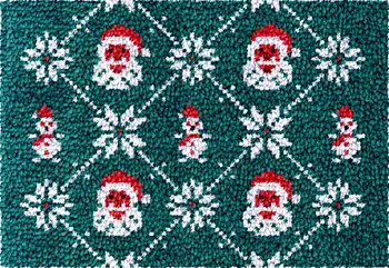 Набор крючков-защелок Санта-Клауса с набивным рисунком, Цветочная вышивка Ковра, Взрослые поделки, Хобби, Пластиковый холст, Поделки Ручной работы