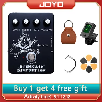 Joyo JF-04 Педаль гитарных эффектов с высоким коэффициентом усиления, ac / dc Crunch Для хэви-метала с эффектом True Bypass Гитарные аксессуары
