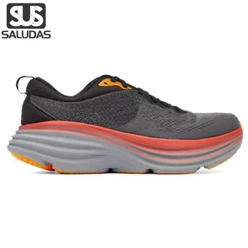 SALUDAS Bondi 8 Кроссовки для бега Кроссовки с дышащей сеткой на толстой подошве, Спортивная Обувь с амортизацией, Модная Обувь для тенниса и тренировок в тренажерном зале