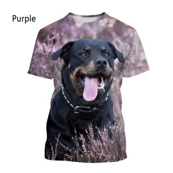 2023 Футболка с ротвейлером, мужская модная футболка, летняя повседневная футболка с короткими рукавами для домашних собак