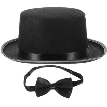 Комплект детектива, костюм для косплея, шляпа, галстук-бабочка, сувениры для вечеринок, принадлежности для платья, Тканевый реквизит, детские шляпы