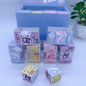 12 Шт Sanrio Cinnamoroll Super Cute Pochacco Маленький Кубик Рубика Подходит Для Корейских Минималистичных Игрушек Sional Magic School Supplie