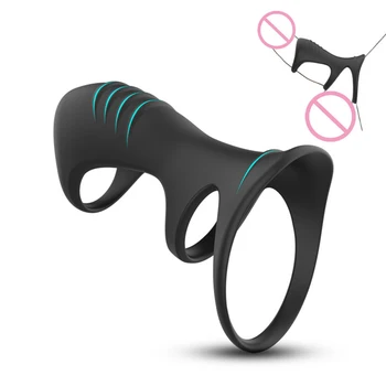Силиконовое кольцо для члена для мужчин с задержкой эякуляции, кольцо для мужской мастурбации, кольцо для пениса, Клетка целомудрия, товары для взрослых, секс-игрушки для мужчин, секс-шоп