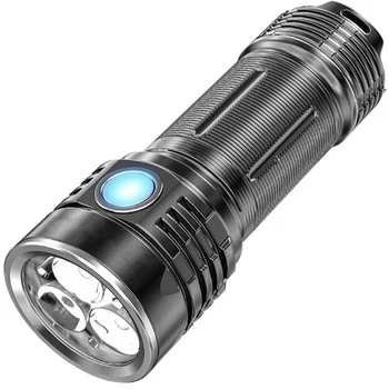 Мини-мощный фонарик мощностью 35 Вт, светодиодный перезаряжаемый фонарик емкостью 5500 мАч, Водонепроницаемые осветительные приборы IPX6