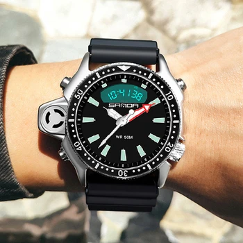 Спортивные многофункциональные уличные водонепроницаемые часы для мужчин и женщин Студенческие кварцевые наручные часы Man Relogio Masculino