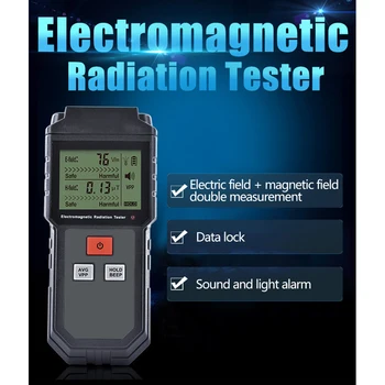 ET825 Измеритель ЭДС электрического магнитного поля Ручной Цифровой Тестер электромагнитного излучения для бытовой электроники мобильного телефона