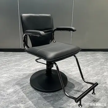 Мебель для парикмахерской, парикмахерское кресло, элитный салон, специальное салонное кресло из нержавеющей стали может подниматься и опускаться